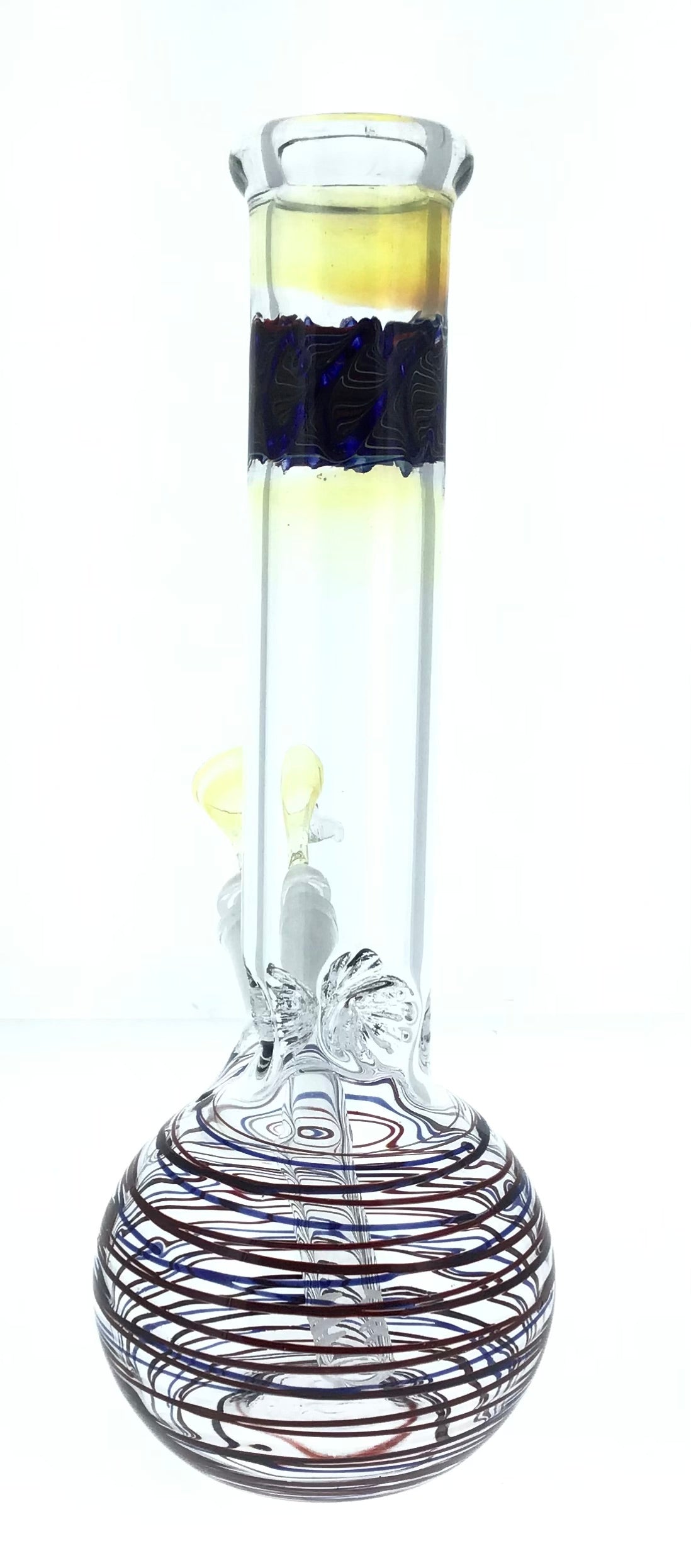 10” Wrap and Rake Bubble Beaker Mixed Colors