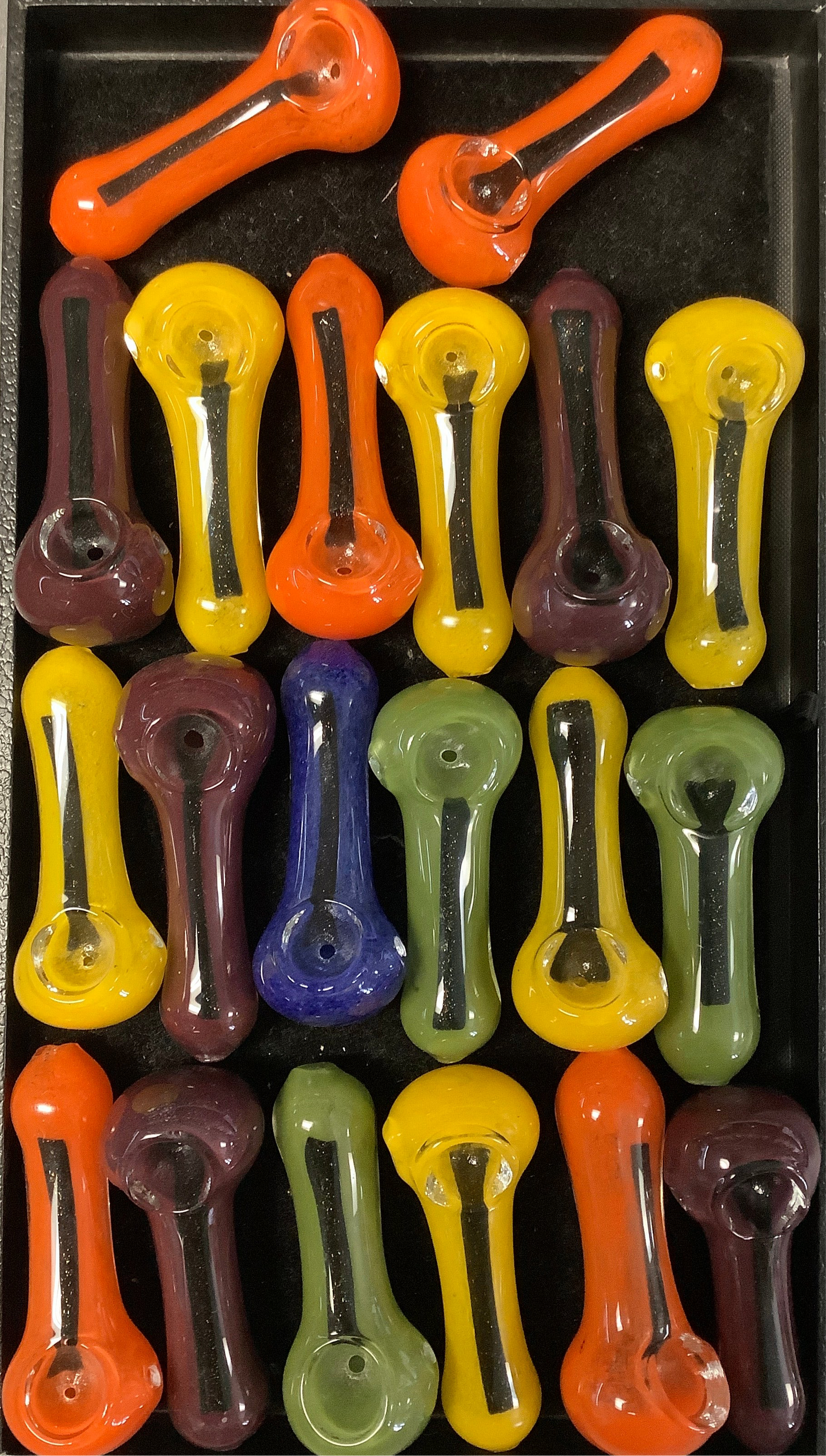 Frit Hand Pipe w/ Dicro Strip