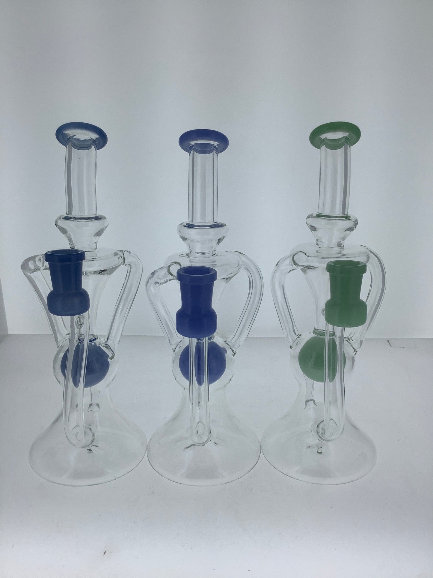 9" Recycler w/ Color Ball & Joint
