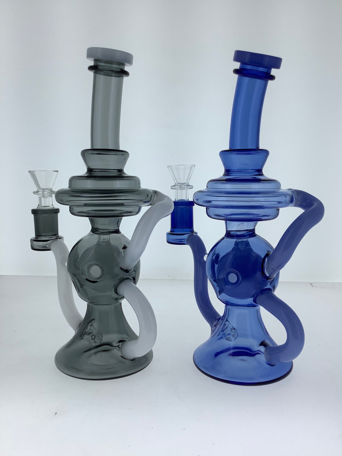 10" Full Color Recycler w/ Inline Perc & Fab Work