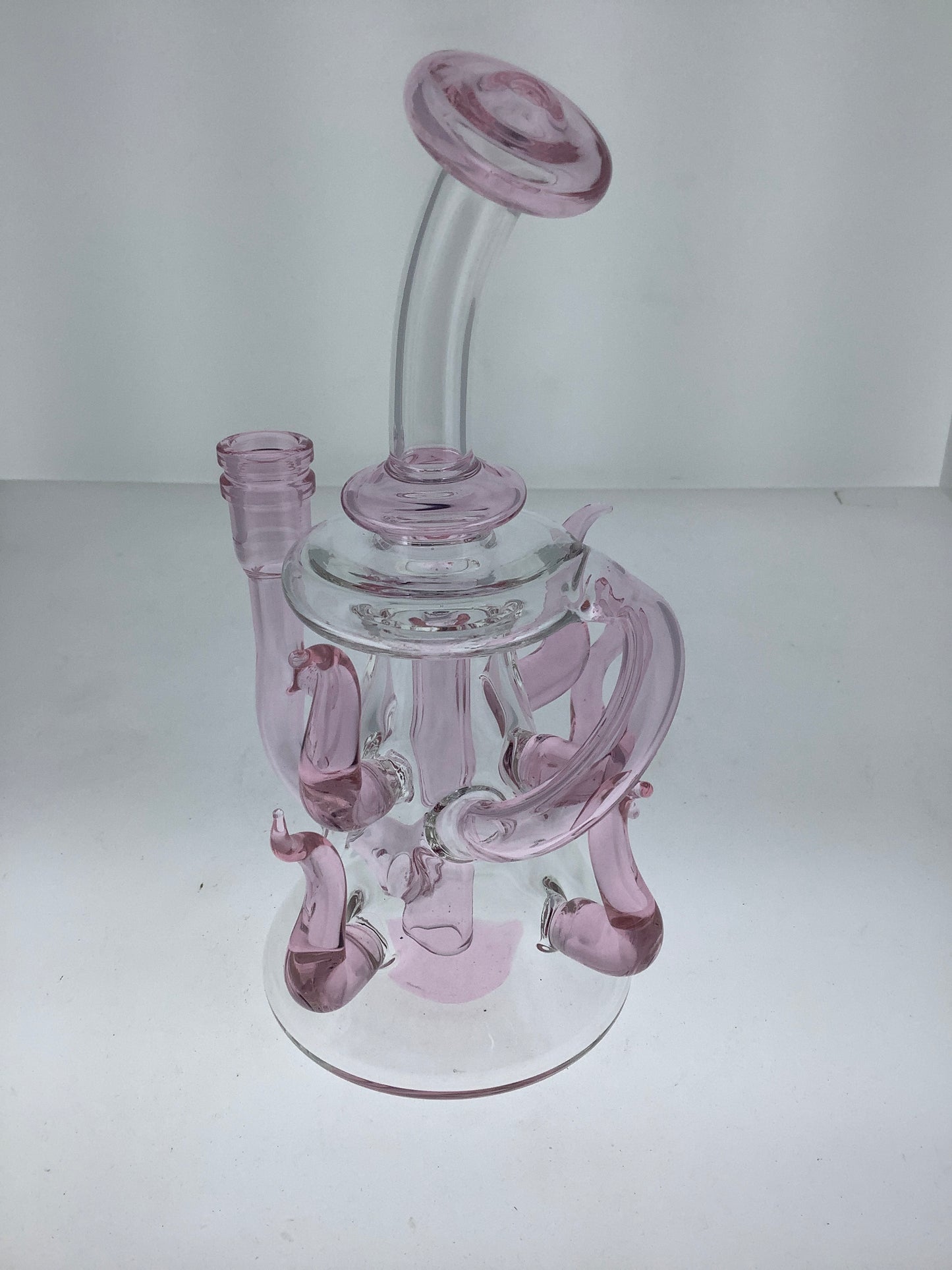 8" Bent Neck Rig w/ Color Horns