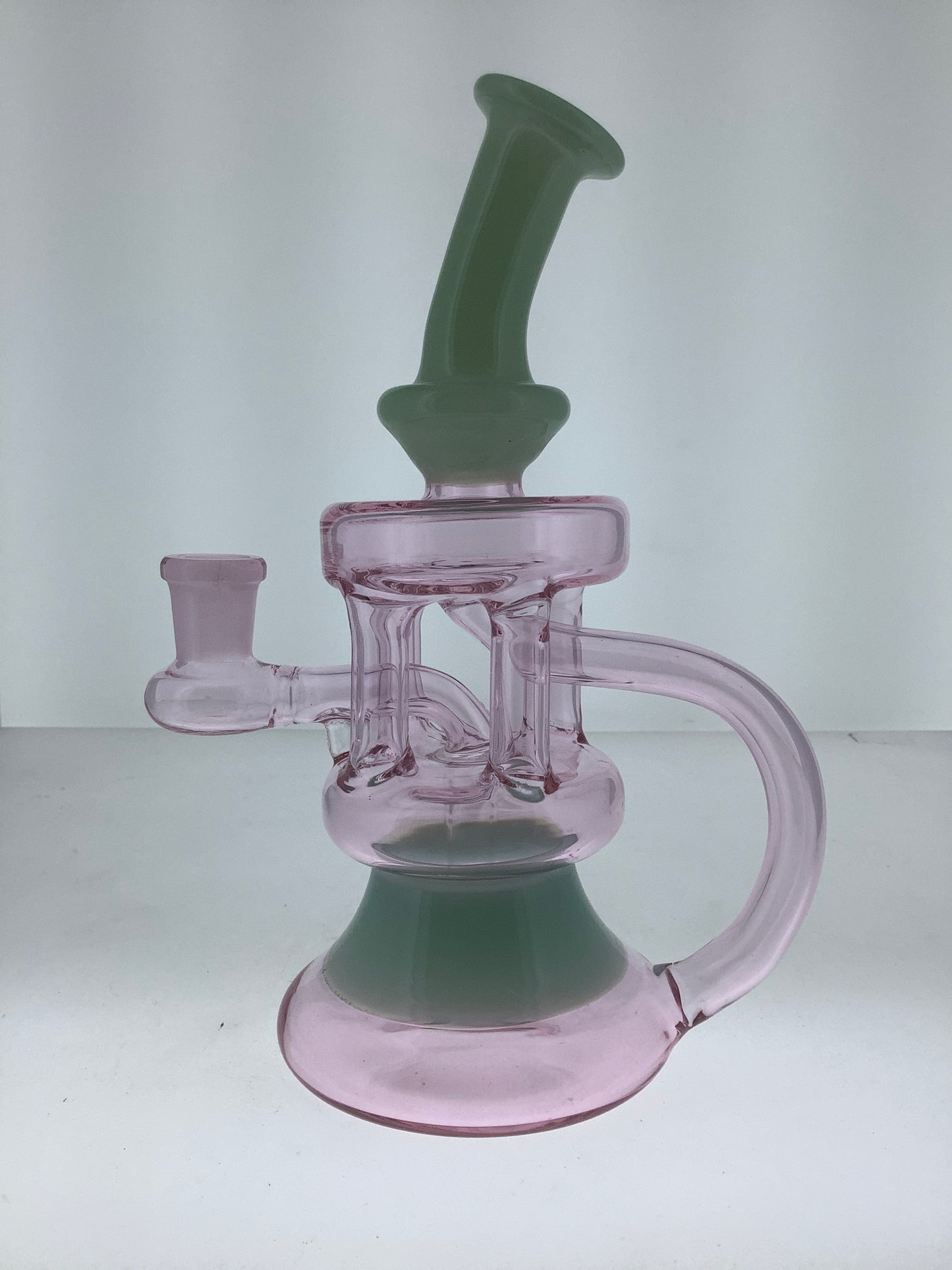 8" Color Recycler Rig w/ Showerhead Perc
