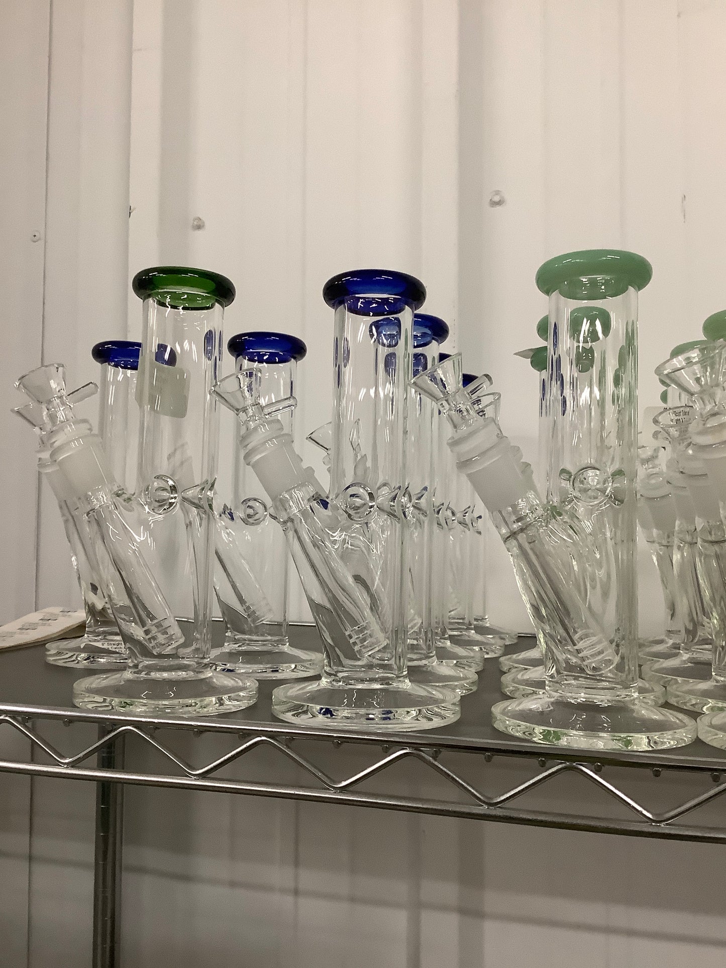 8" Straight Tube w/ Ice Catch & Color Lip