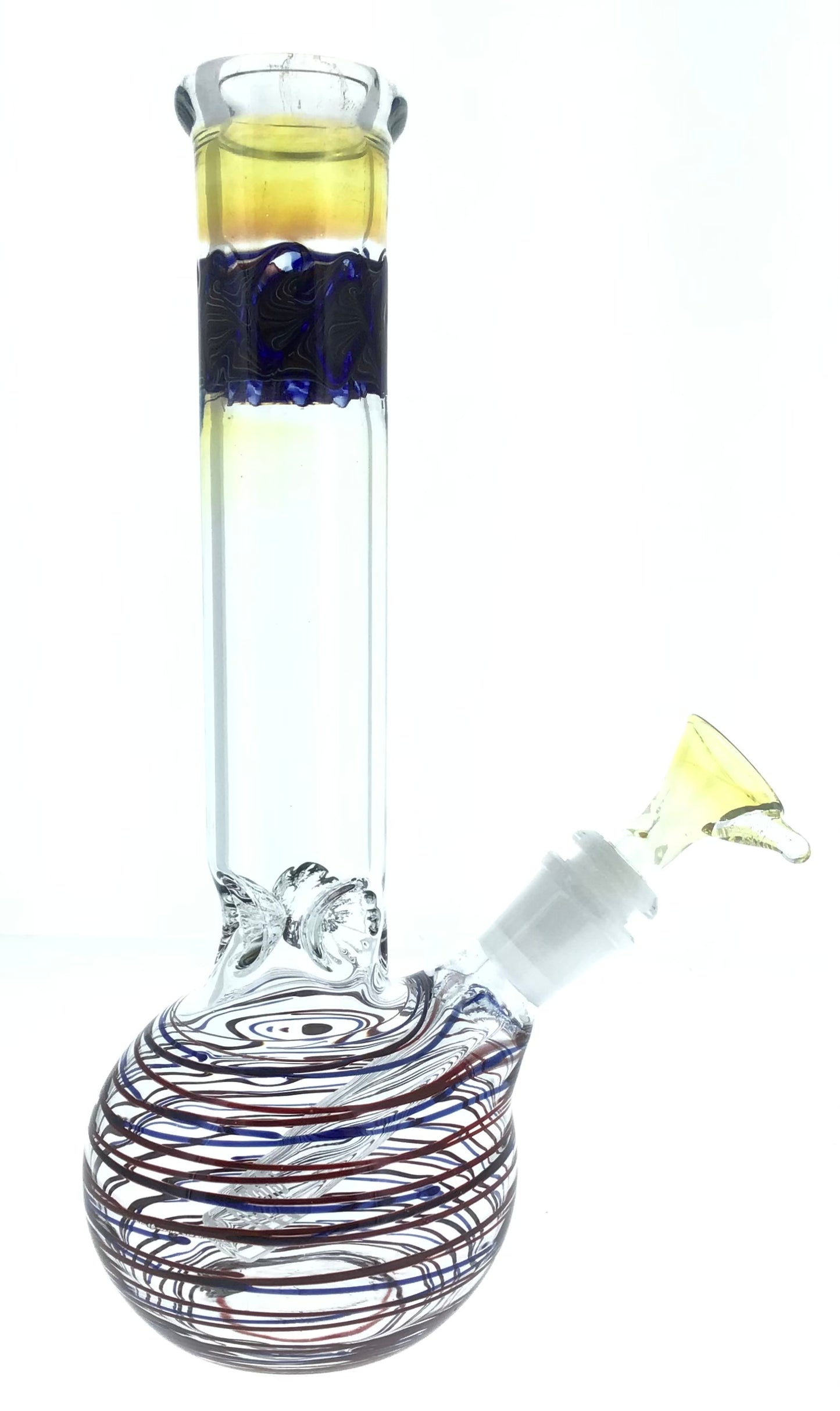 10” Wrap and Rake Bubble Beaker Mixed Colors