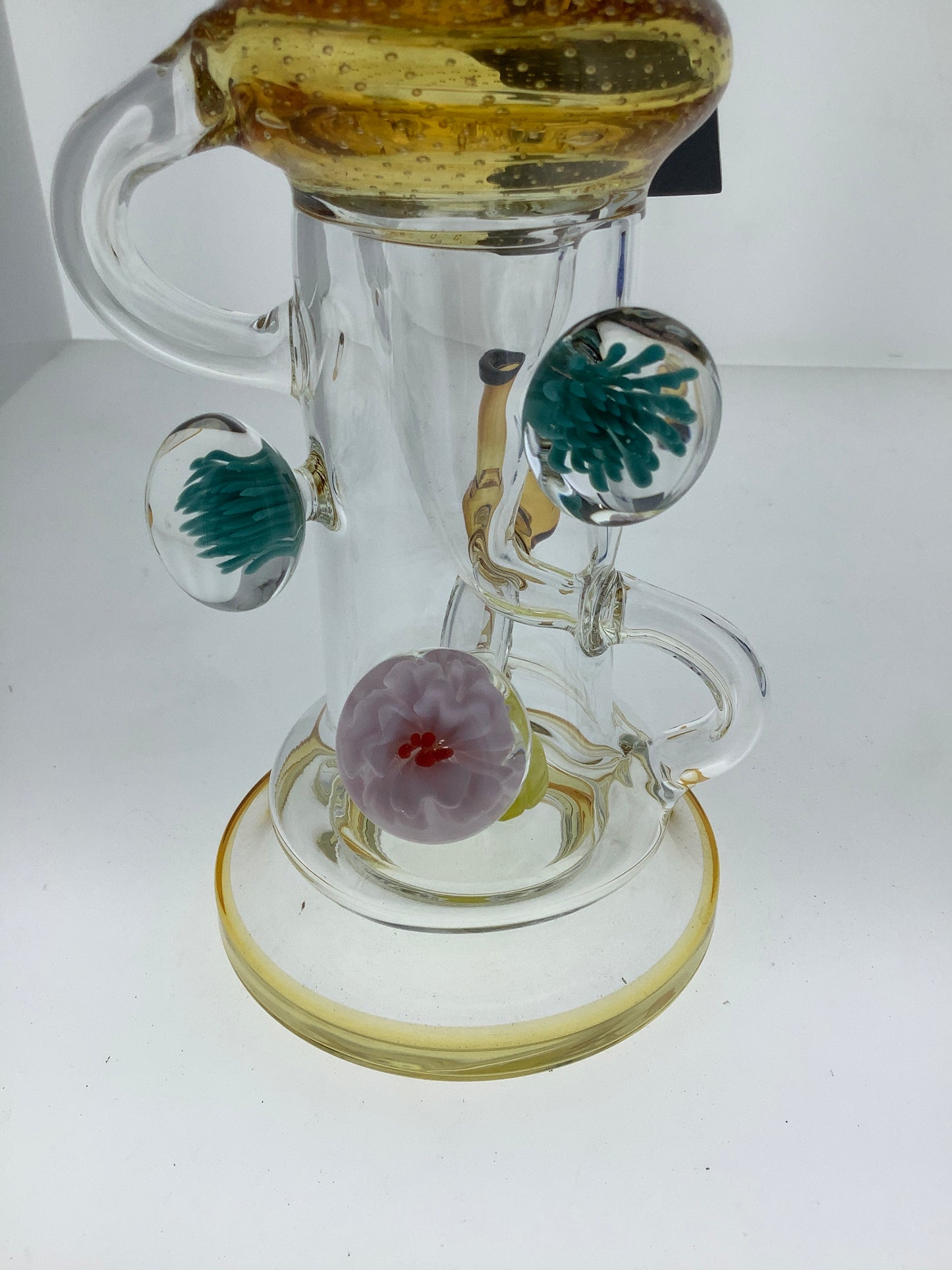 Phoenix 10" Bubble Trap Rig w/ Triple Marble