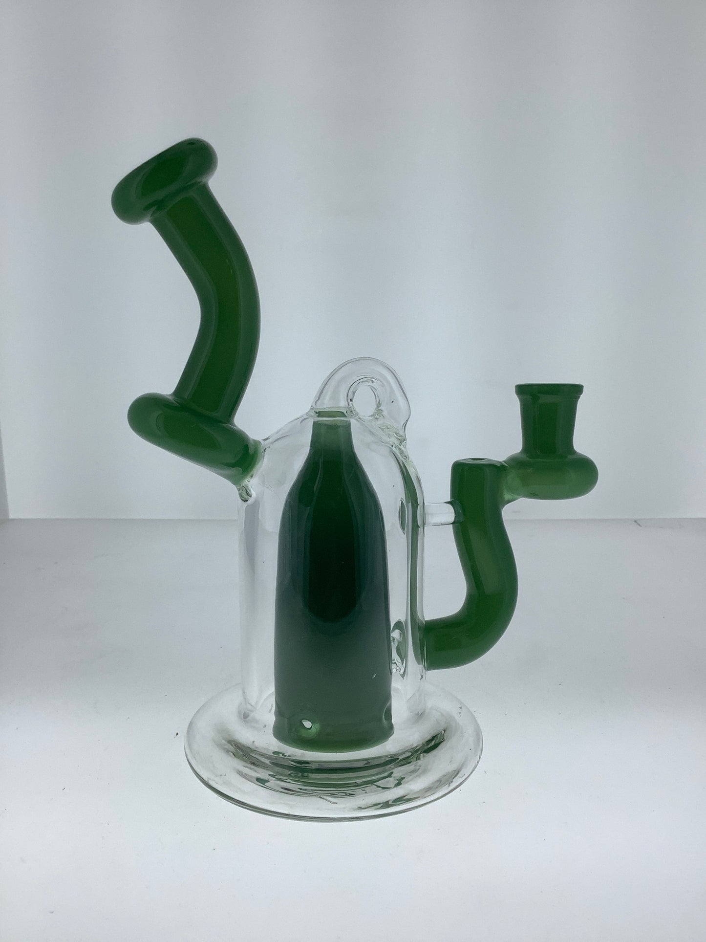 6" Mini Recycler Rig w/ Color Accents