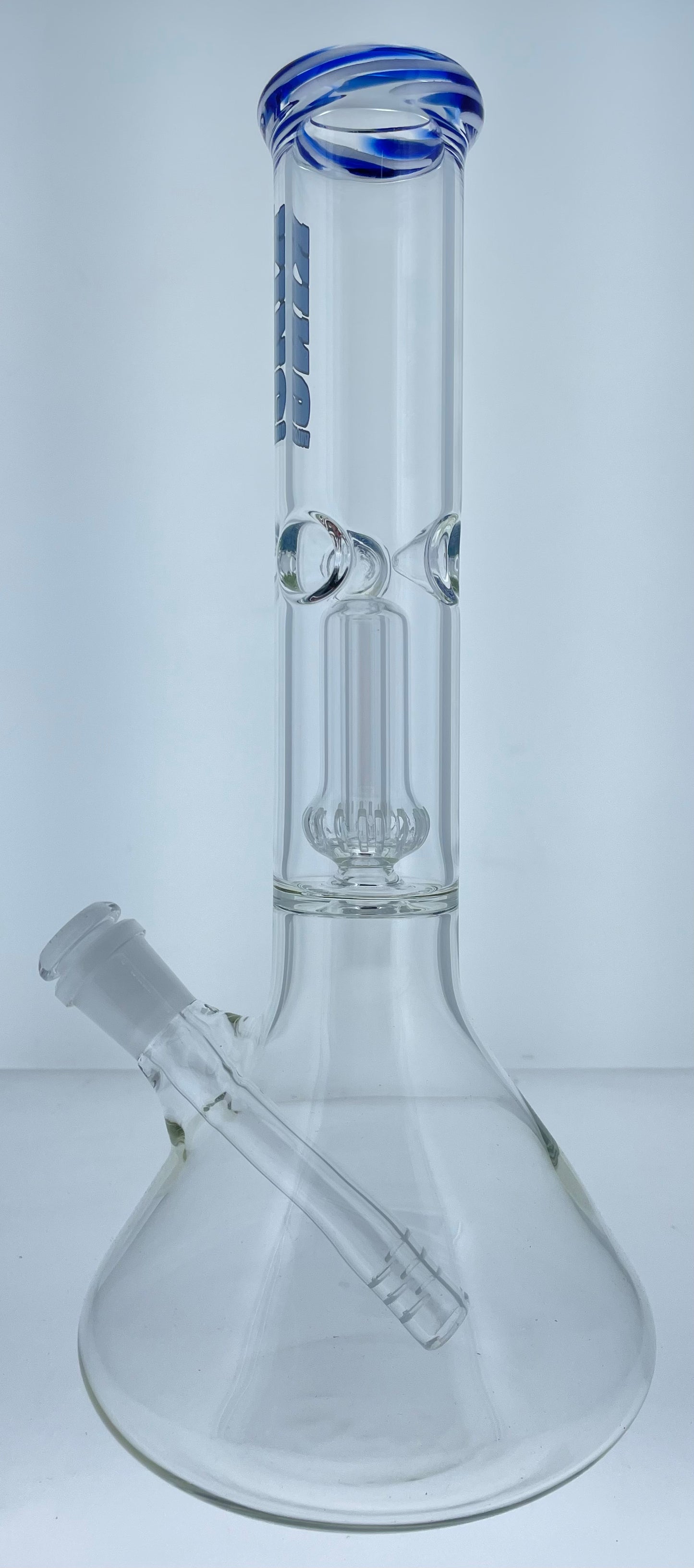 King Volcano 12" Straight Tube w/ Color & Showerhead Perc