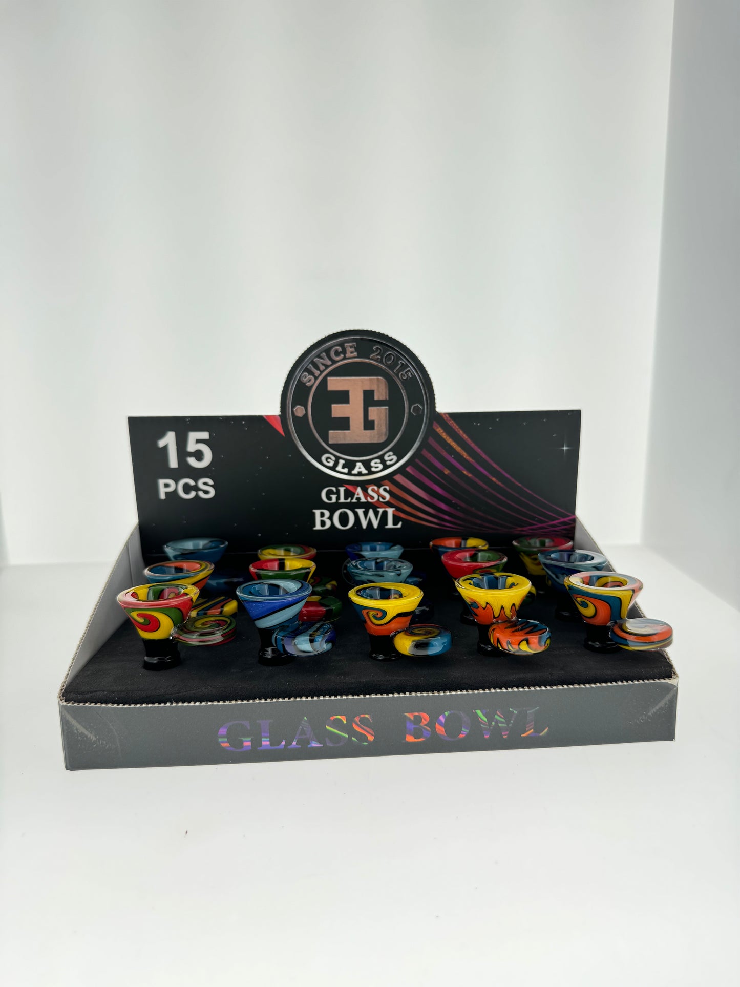 14mm Assorted Linework Slide/Bowl Display/singles