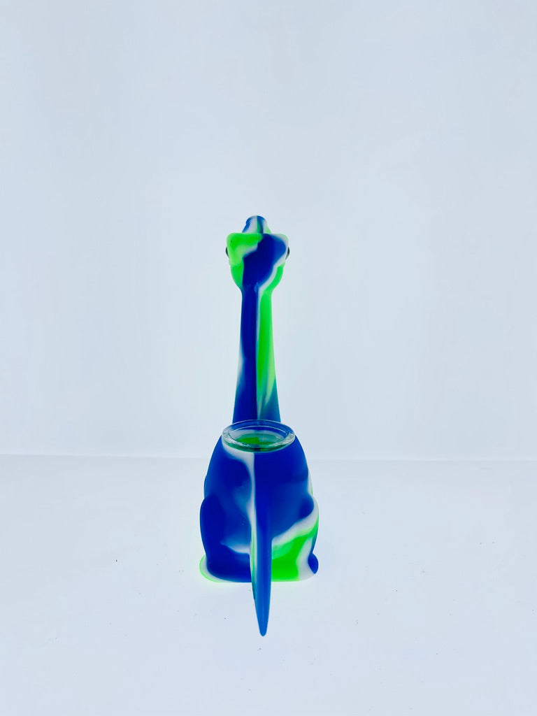 Silicone Dinosaur Handpipe/Bubbler 7in