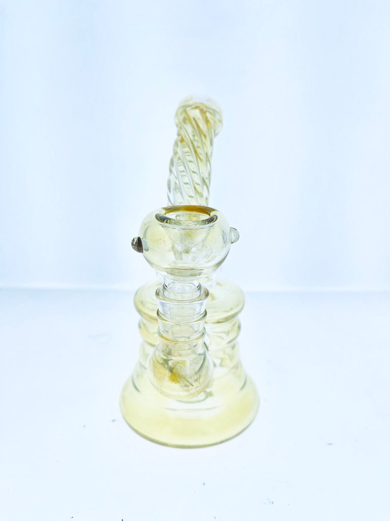 Curved Neck Fumed Rig w/ Showerhead Perc 6"