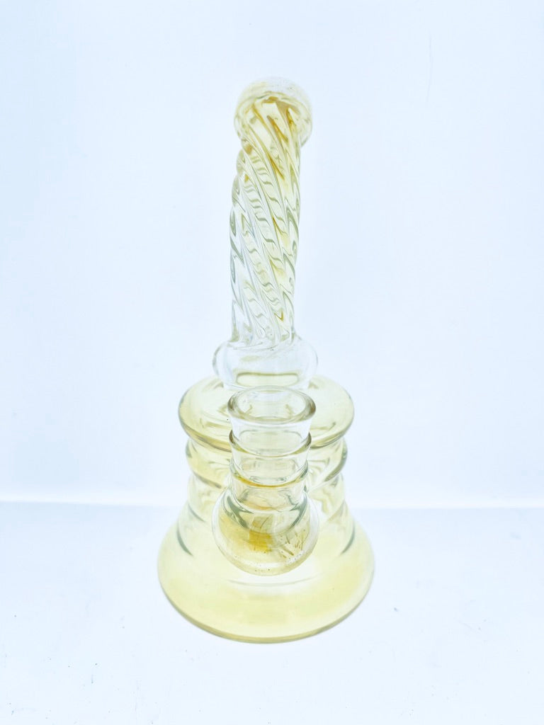 Curved Neck Fumed Rig w/ Showerhead Perc 6"