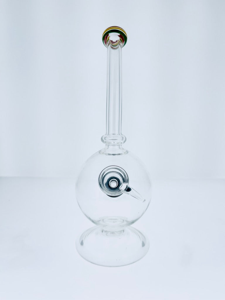 Bent Neck Bubble Water Pipe Assorted Colors 9.5"