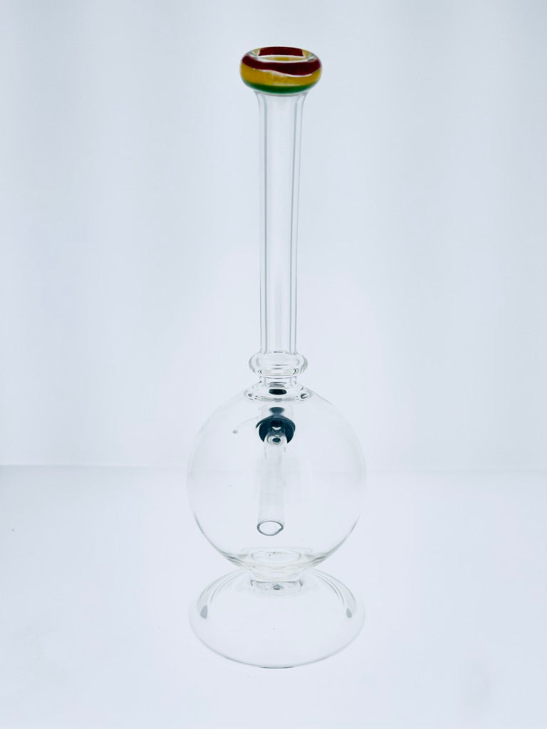 Bent Neck Bubble Water Pipe Assorted Colors 9.5"
