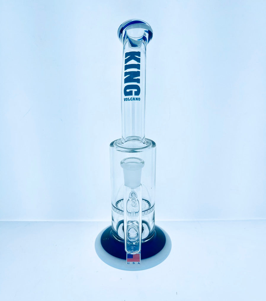 King Volcano Curved Neck w/ Honeycomb Perc 10.5"