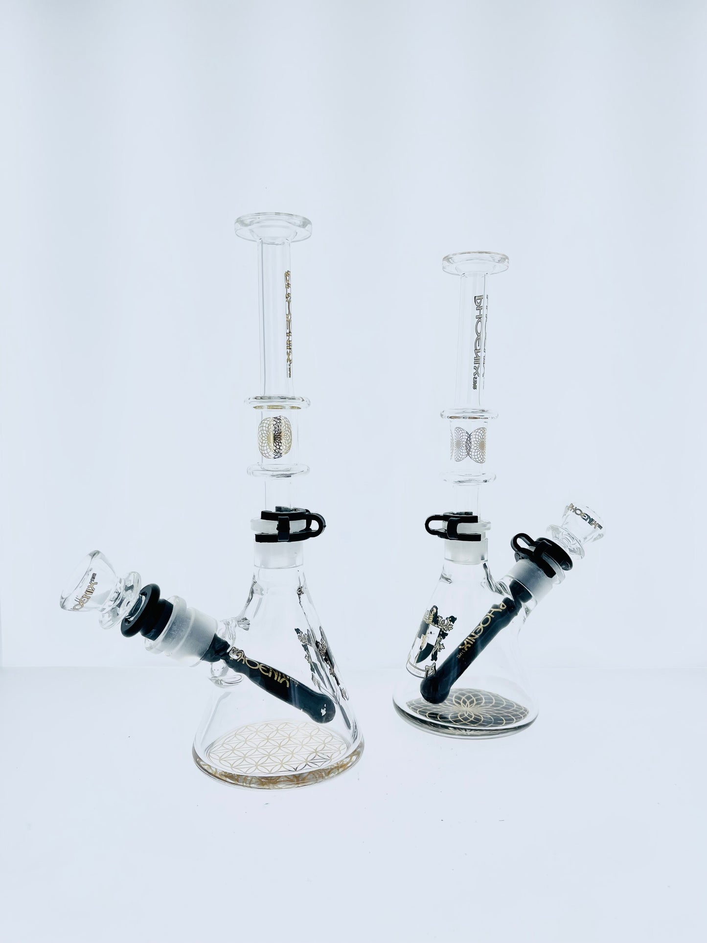 10" Phoenix Beaker w/ Skinny Neck & Color