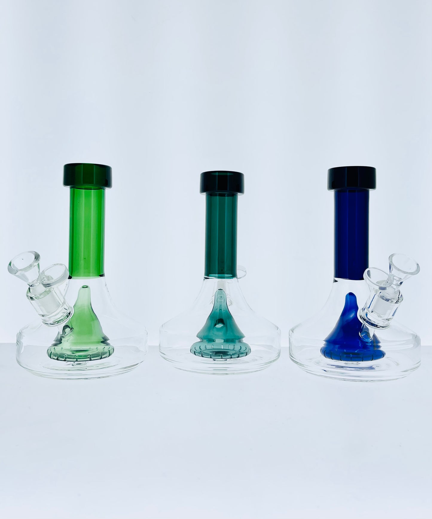 8" Mini Beaker w/ Pyramid Perc