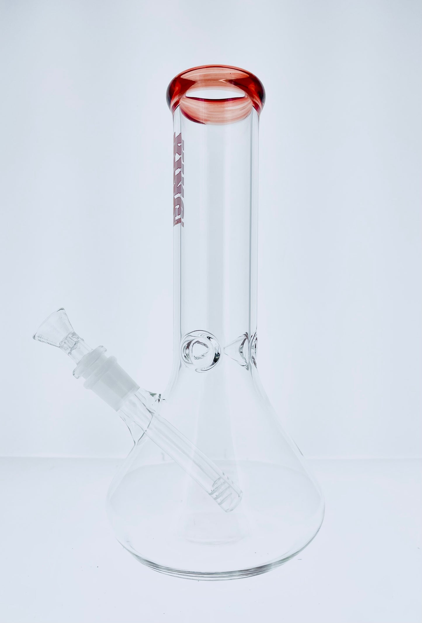 King Volcano 11" Beaker w/ Color Mouth & Ice Catch