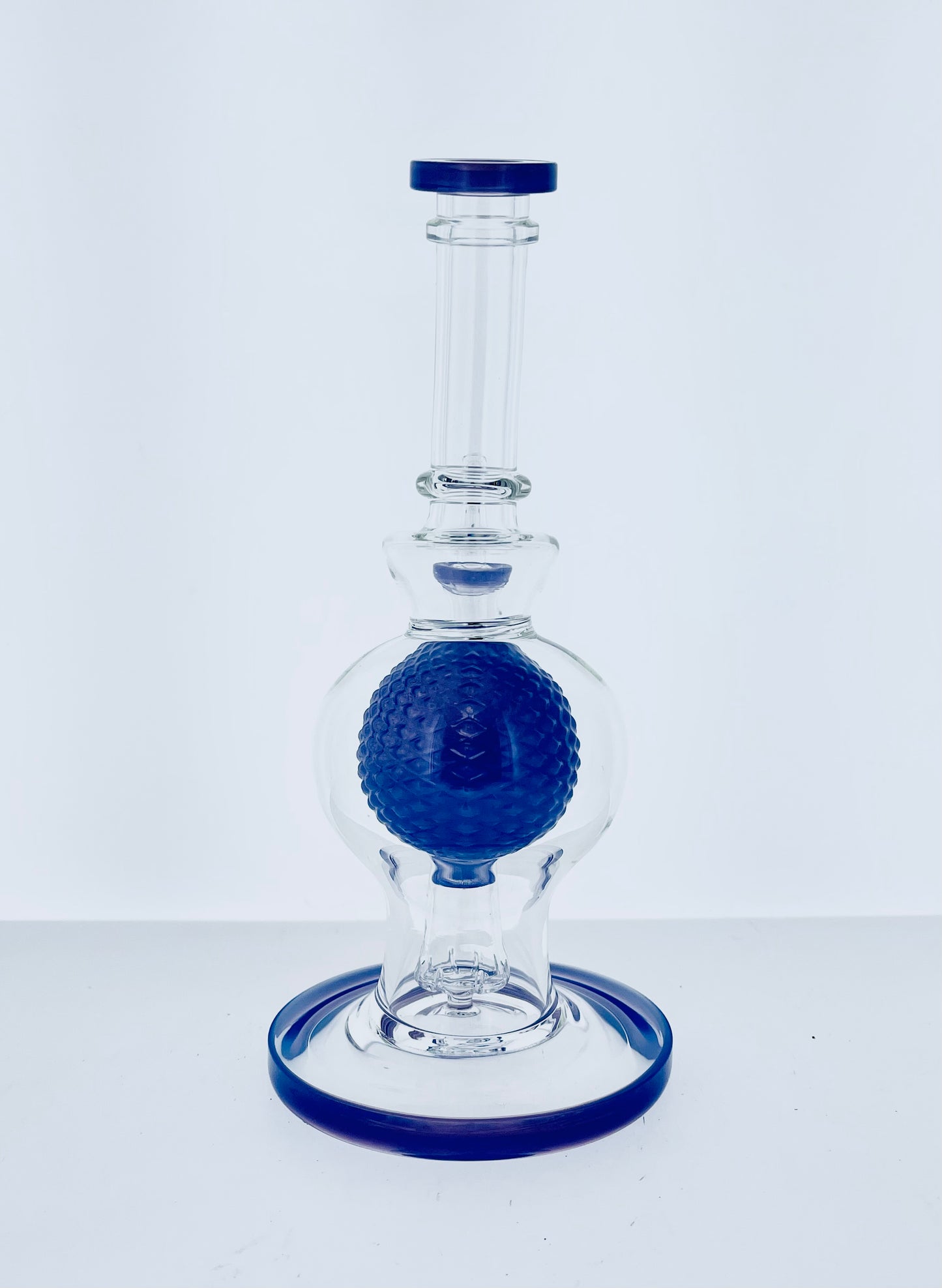 8" Rig w/ Color Suspended Ball & Showerhead Perc