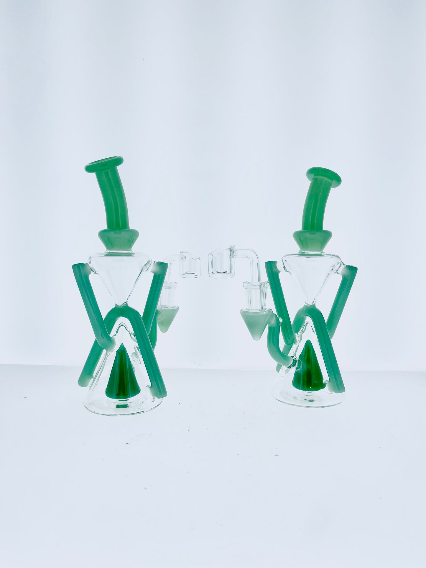 9" Color Recycler w/ Pyramid Perc & Double Uptake