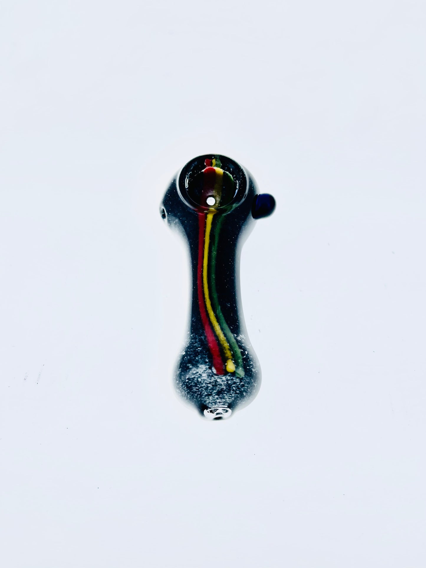 Atomic Glass 3" Rasta hand Pipe