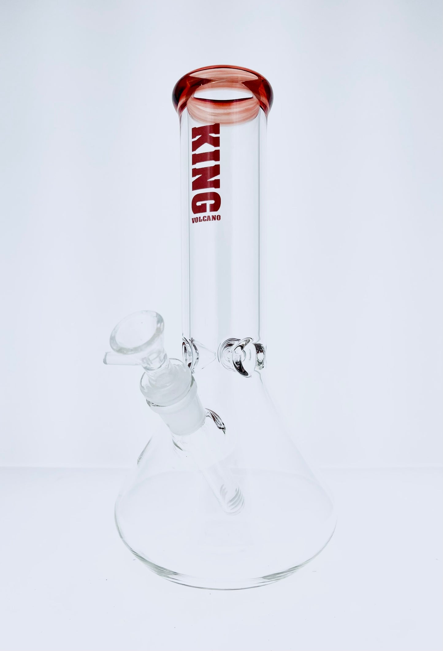 King Volcano 11" Beaker w/ Color Mouth & Ice Catch