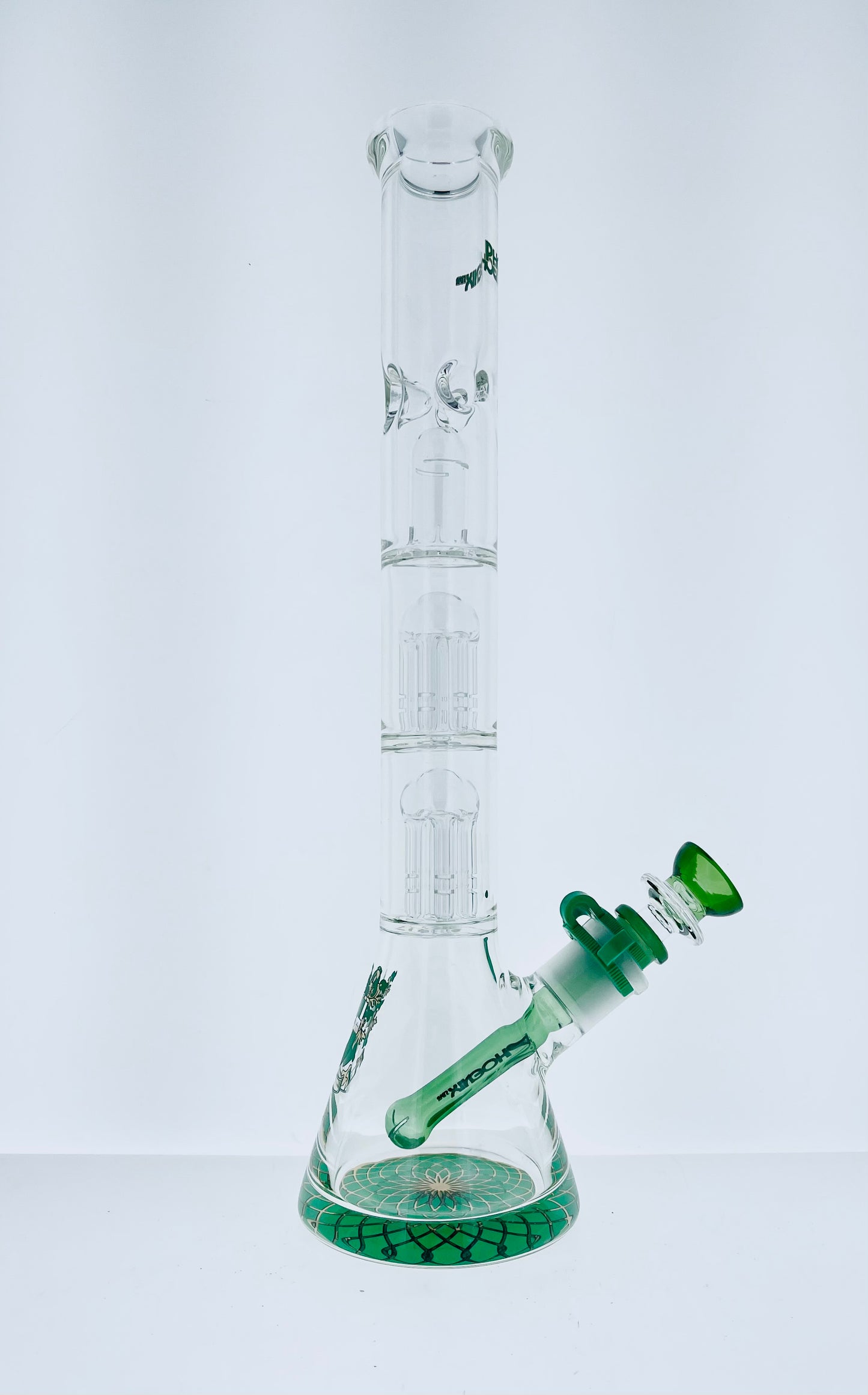 Phoenix 13" Beaker w/ Tree Arm Perc & Splash Guard