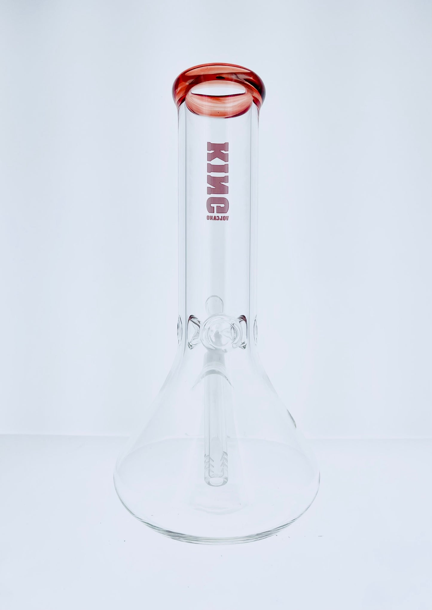 King Volcano 11" Beaker w/ Color Mouth & Ice Catch