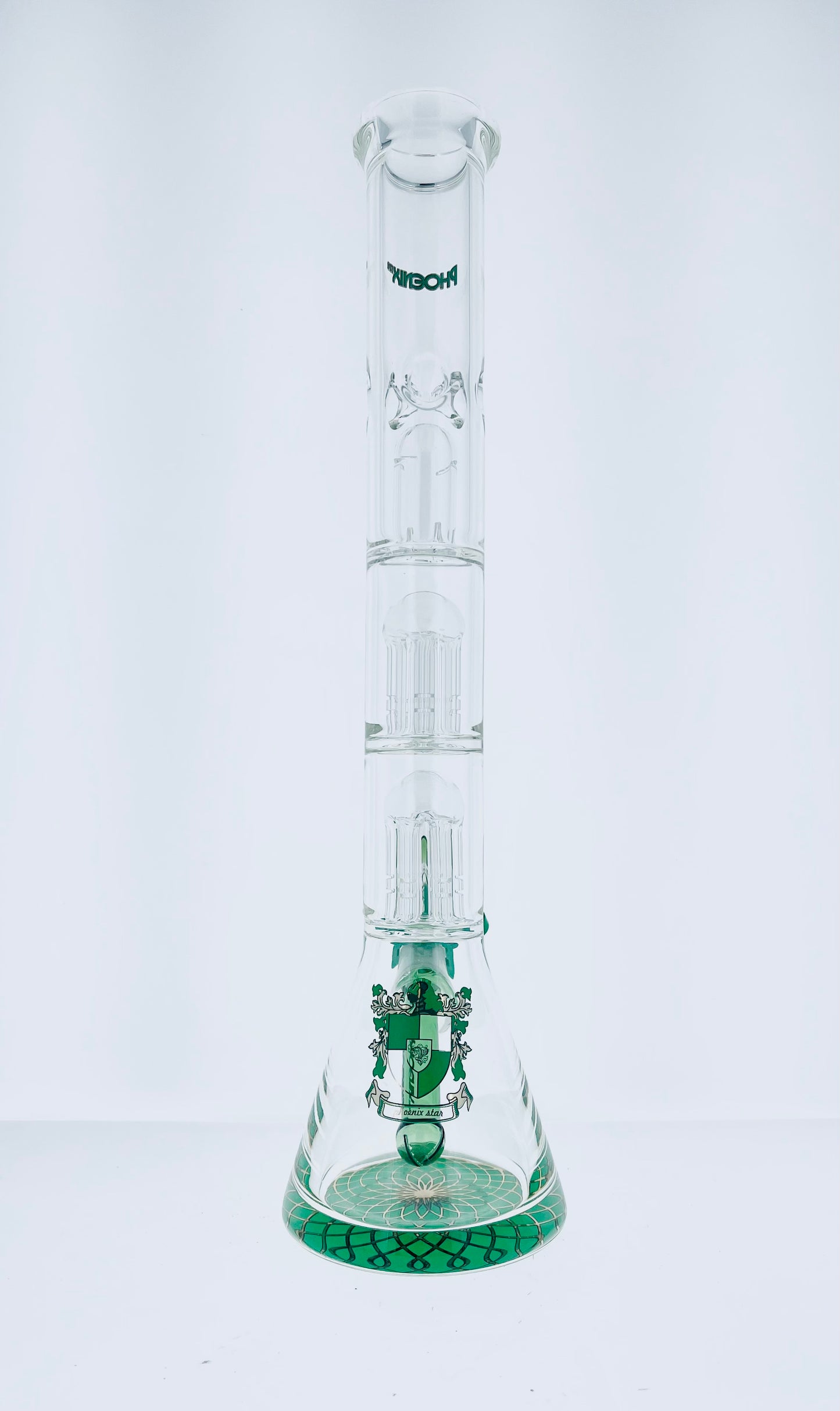 Phoenix 13" Beaker w/ Tree Arm Perc & Splash Guard