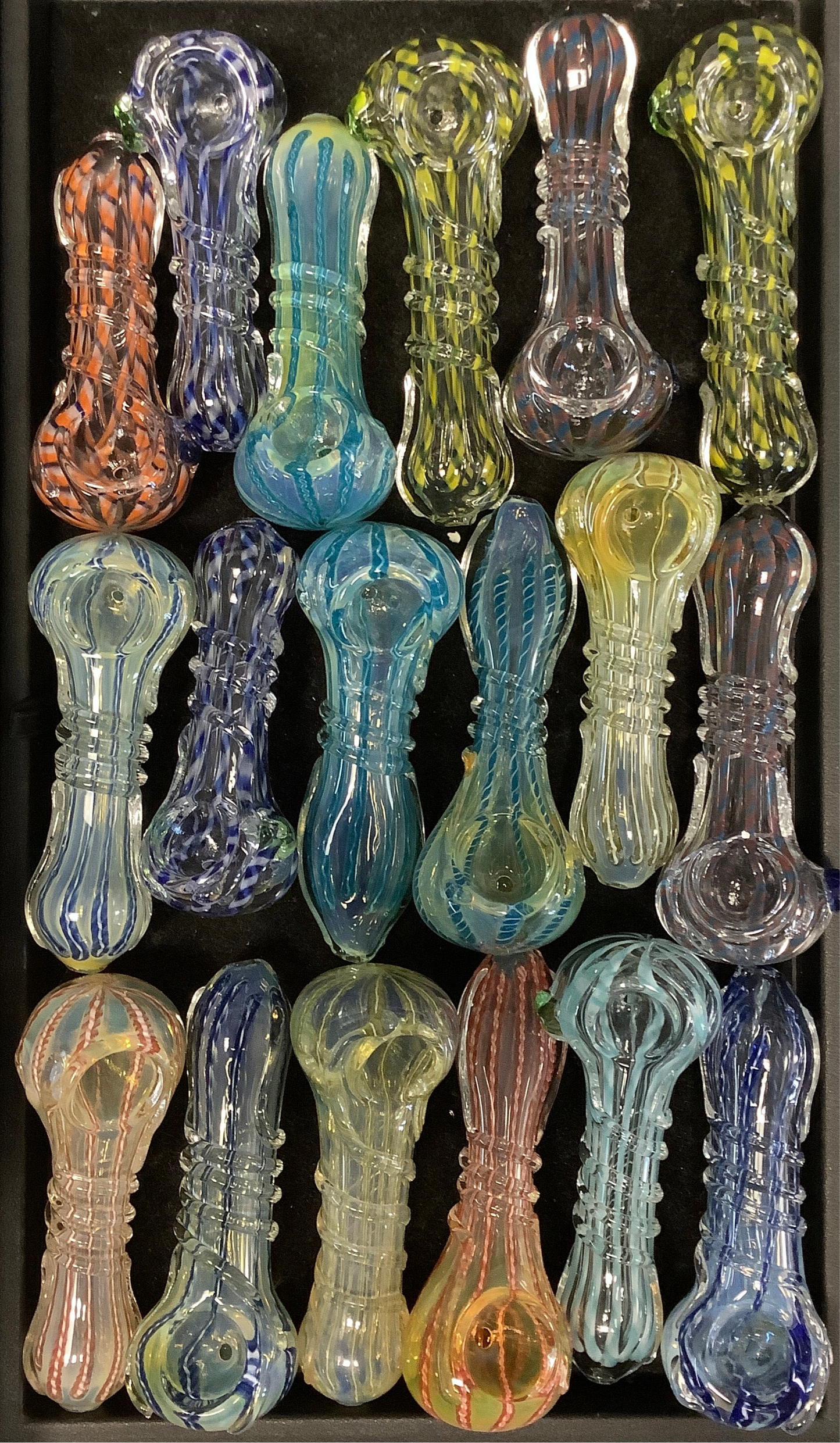 4” Linework Clear Hand Pipe