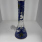 10“ UV linework w/ colored flower beaker