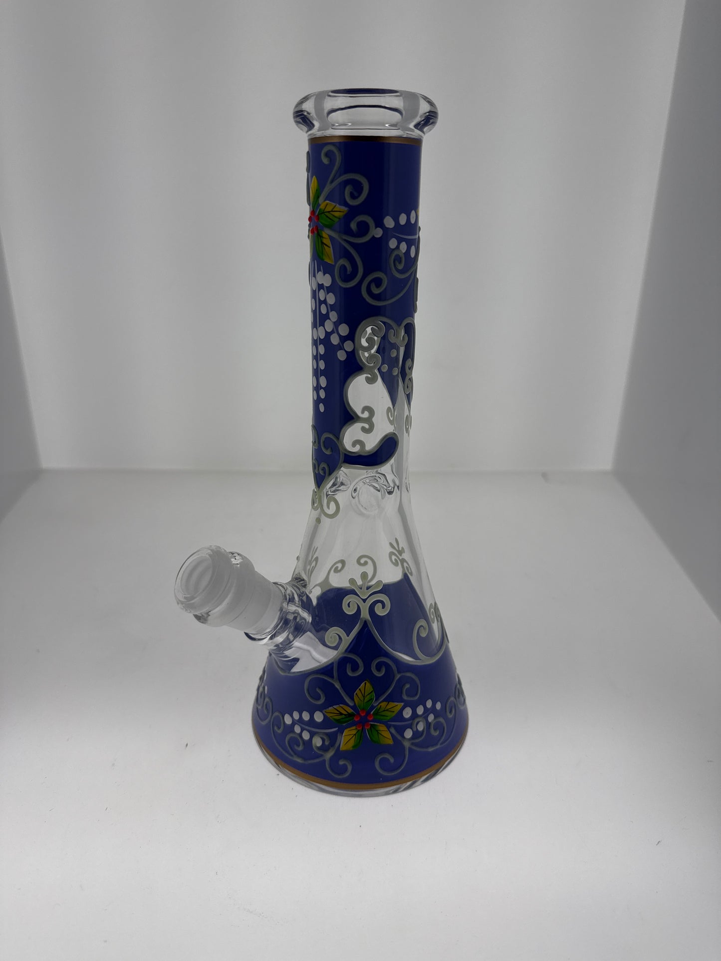 10“ UV linework w/ colored flower beaker