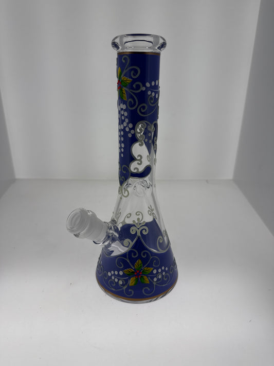 10“ UV linework w/ colored flower beaker