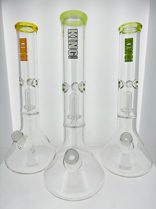 King Volcano 50x5 Showerhead Beaker with Color