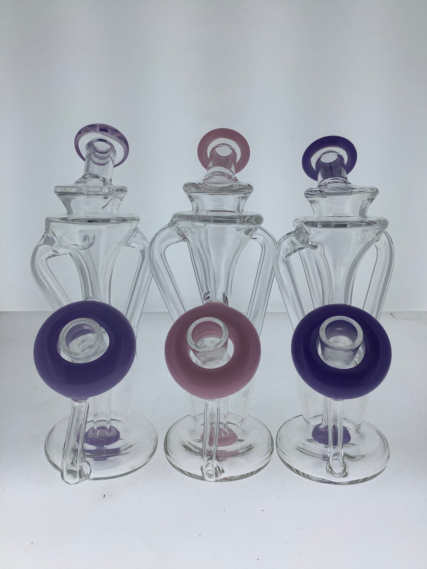 7" Color Donut Recycler w/ Showerhead Perc
