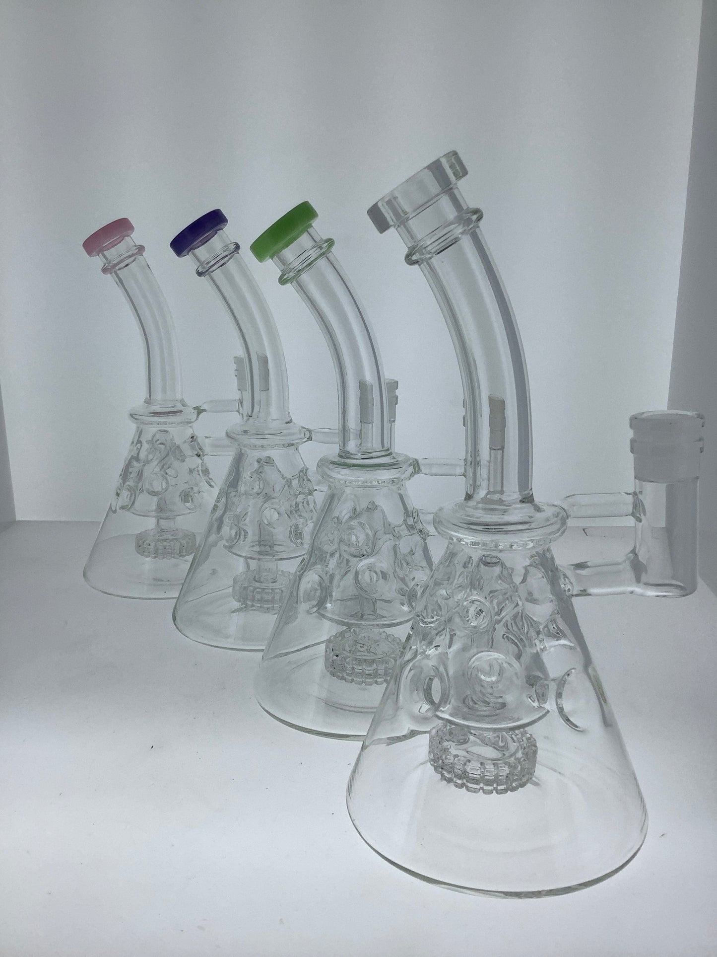 8" Pyramid Fab Rig w/ Showerhead Perc