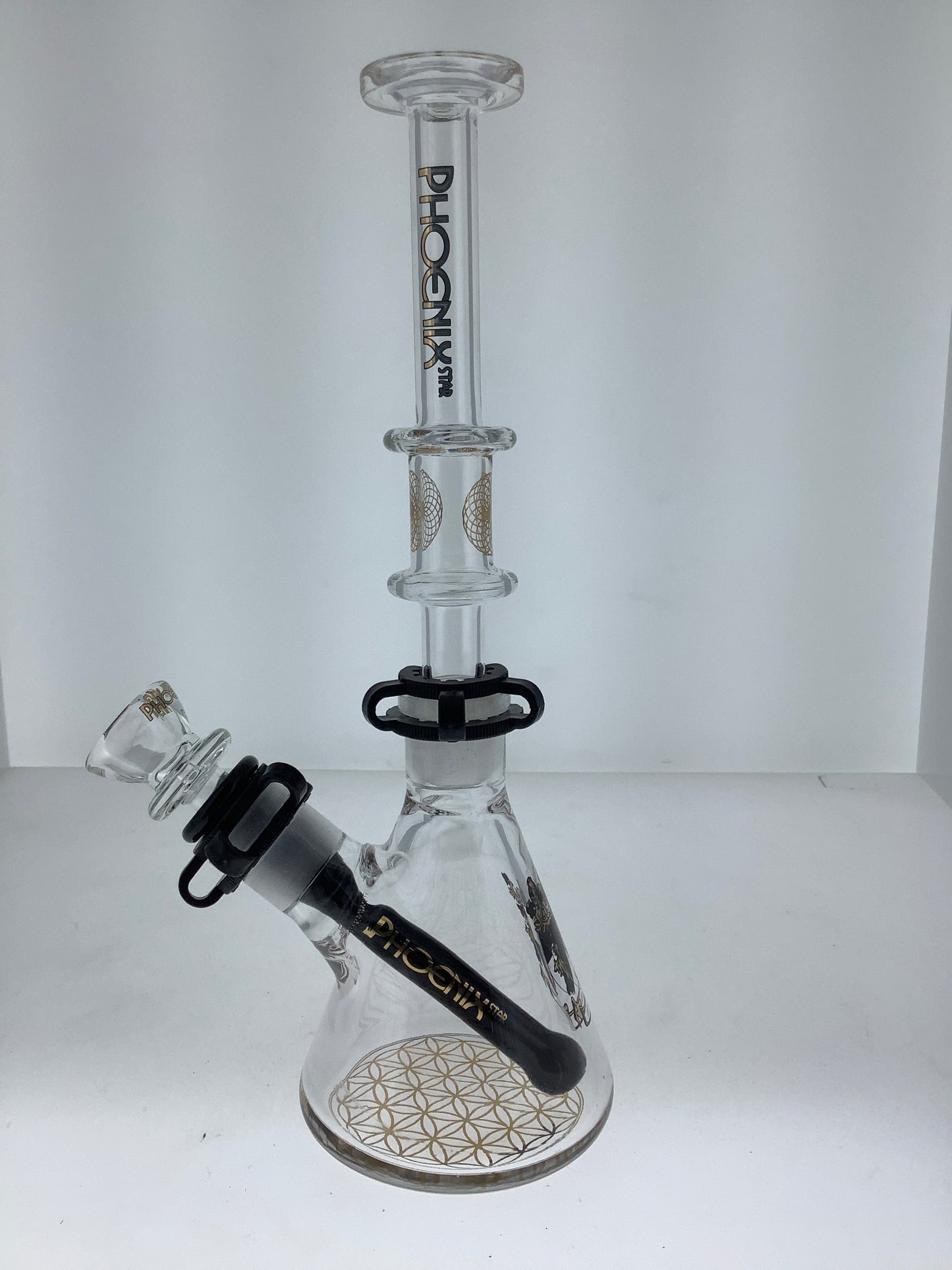 10" Phoenix Beaker w/ Skinny Neck & Color