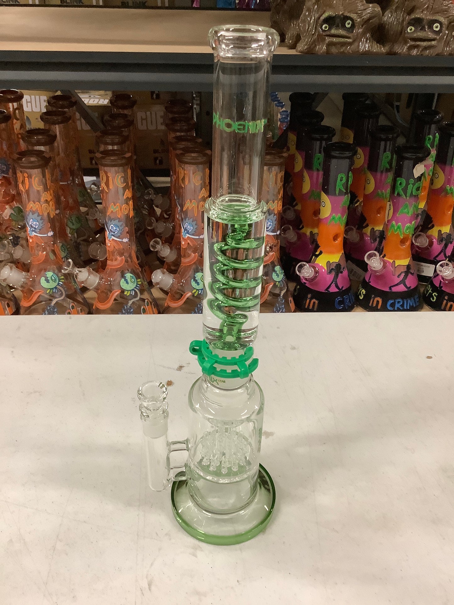 Phoenix 19" Glycerin Rig w/ Inline Perc & Sprinkler Perc