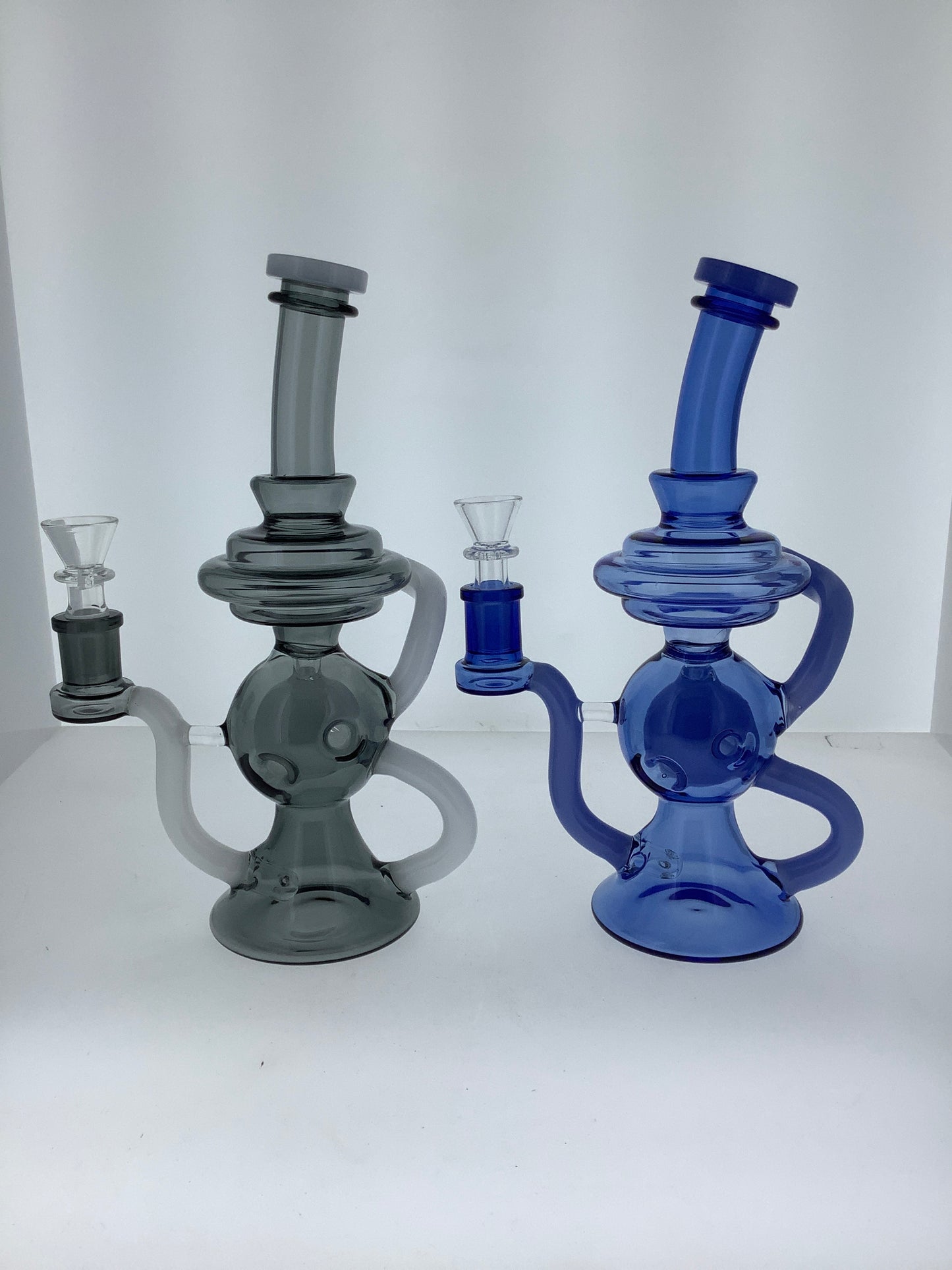 10" Full Color Recycler w/ Inline Perc & Fab Work
