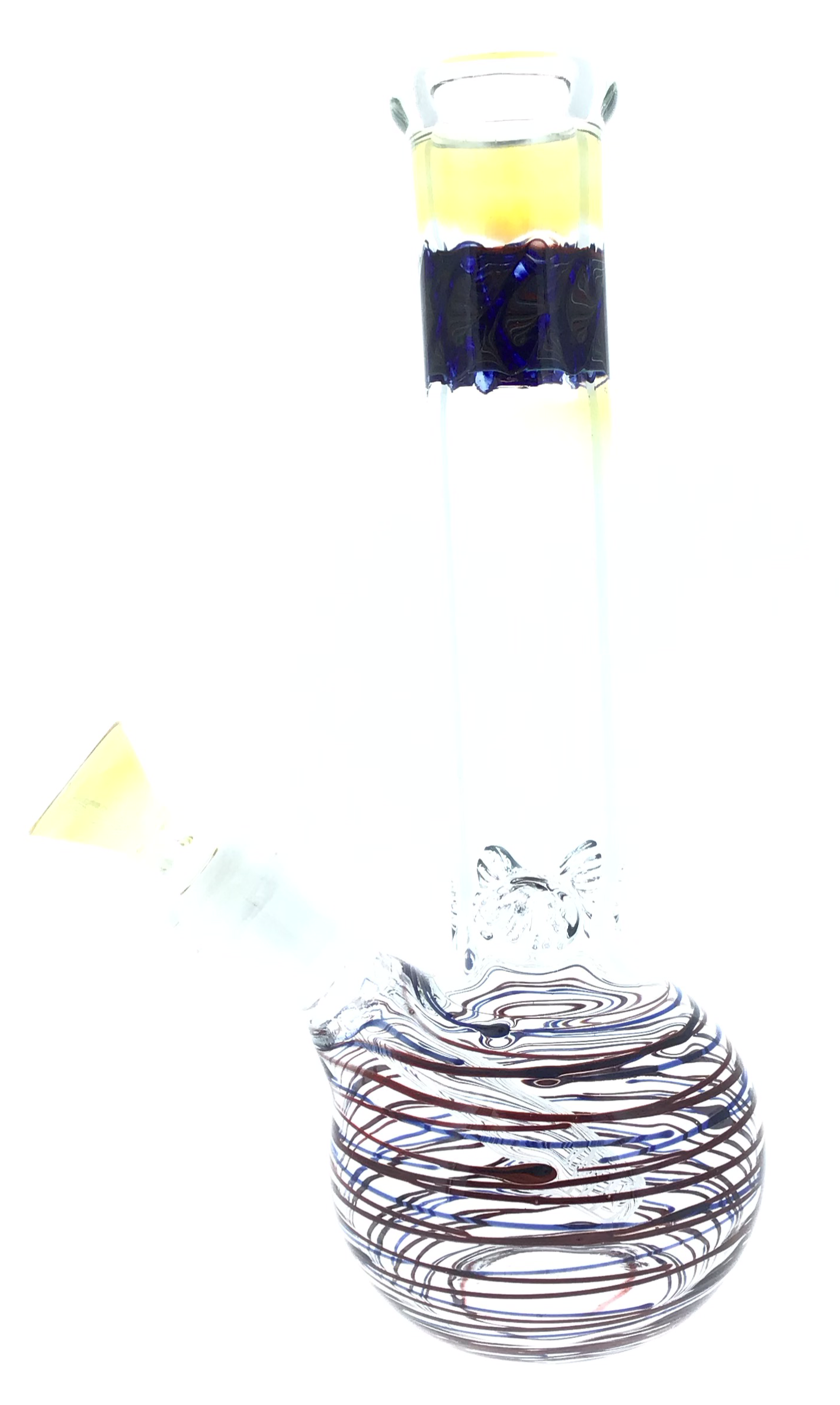10” Wrap and Rake Bubble Beaker Mixed Colors