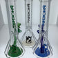 Phoenix 10"Diamond Base Beaker w/ Color