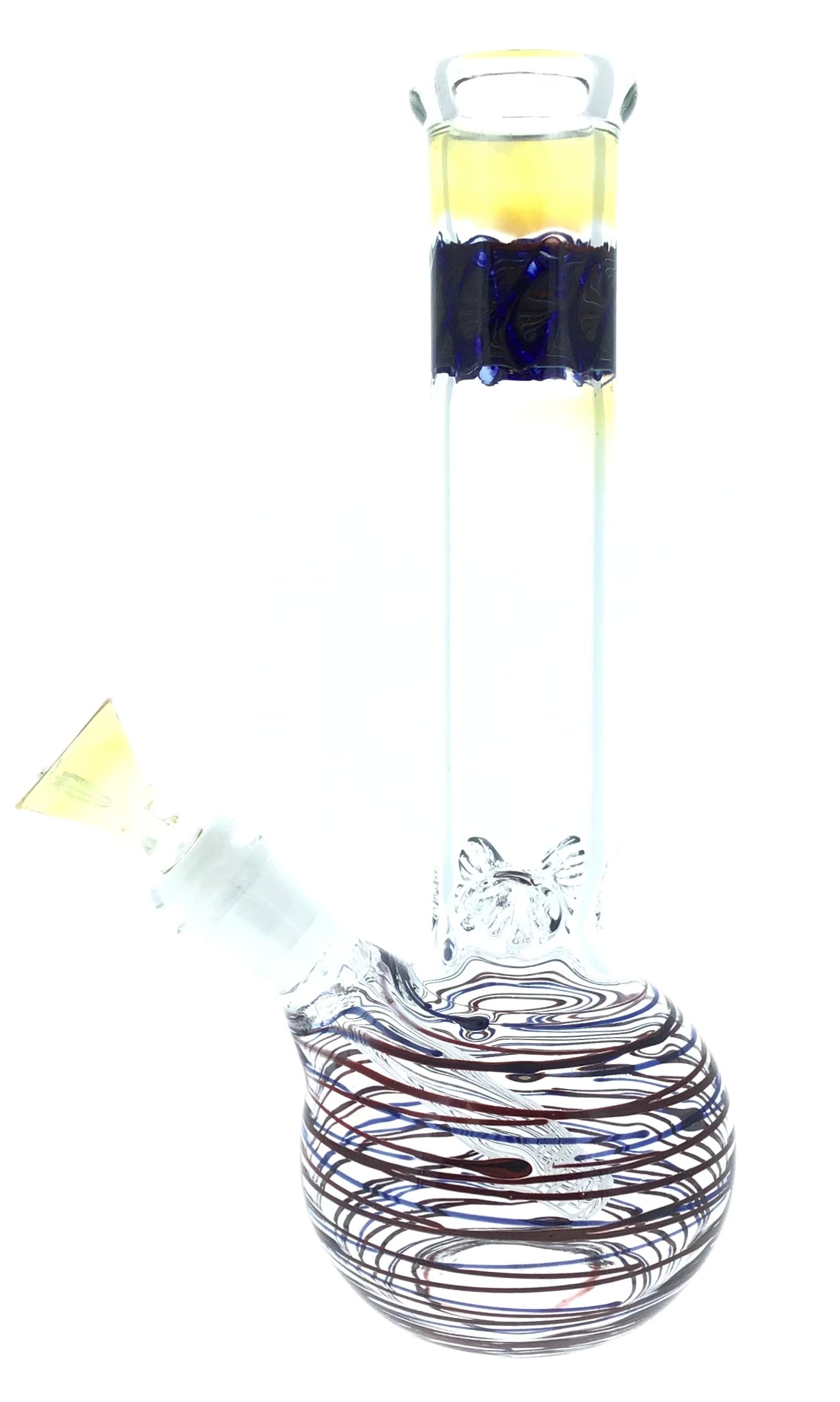 10” Wrap and Rake Bubble Beaker Mixed Colors