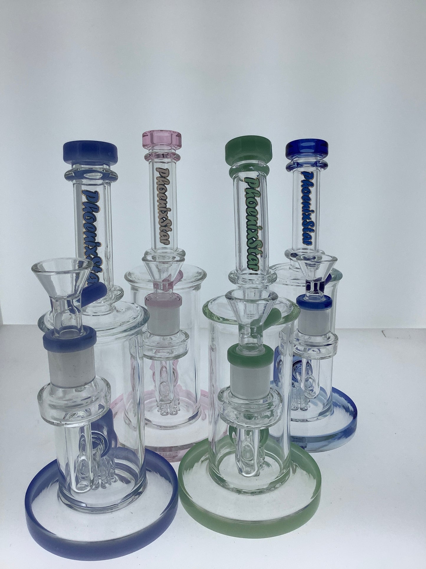 Phoenix 9" Rig w/ Color Tree Arm Perc