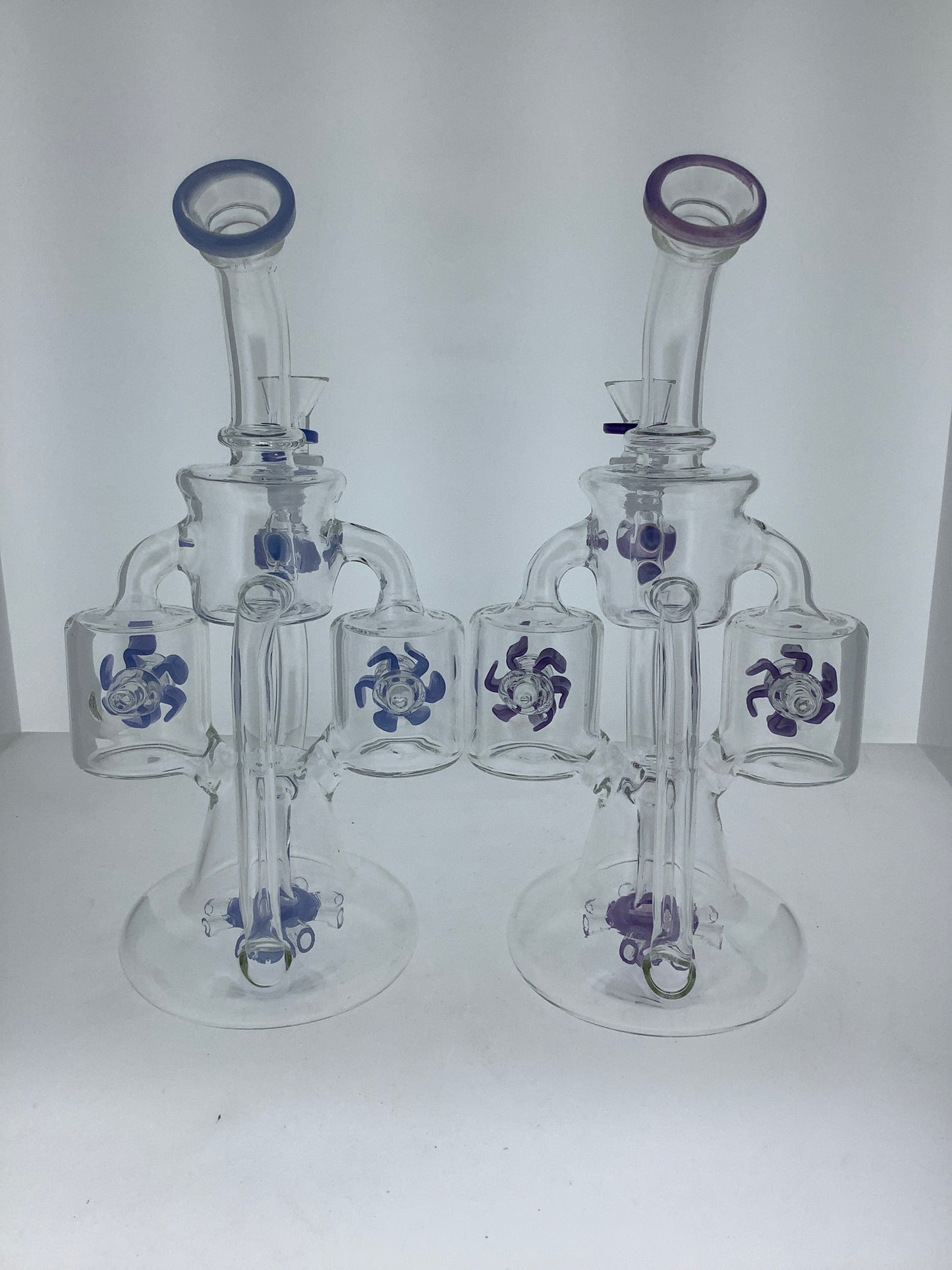 10" Twin Turbine Rig w/ Color
