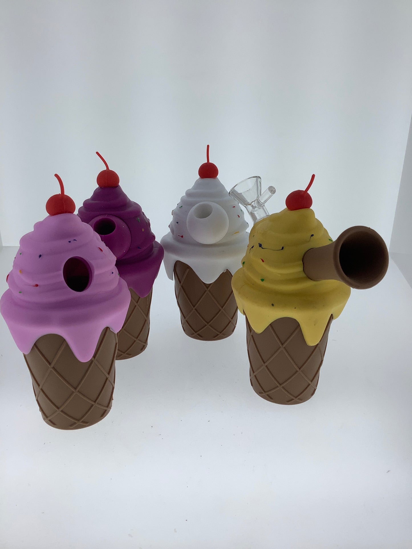Silicone ice cream Hand Pipe