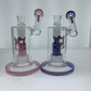 Phoenix 8" Side Neck Bubbler w/ Matrix Perc & Color Accents