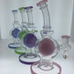 8" Rig w/ Color Suspended Ball & Showerhead Perc