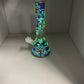 10“ UV linework w/ colored flower beaker