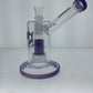 Phoenix 8" Side Neck Bubbler w/ Matrix Perc & Color Accents