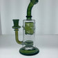 9" Color Bubble Trap Rig w/ Showerhead Perc