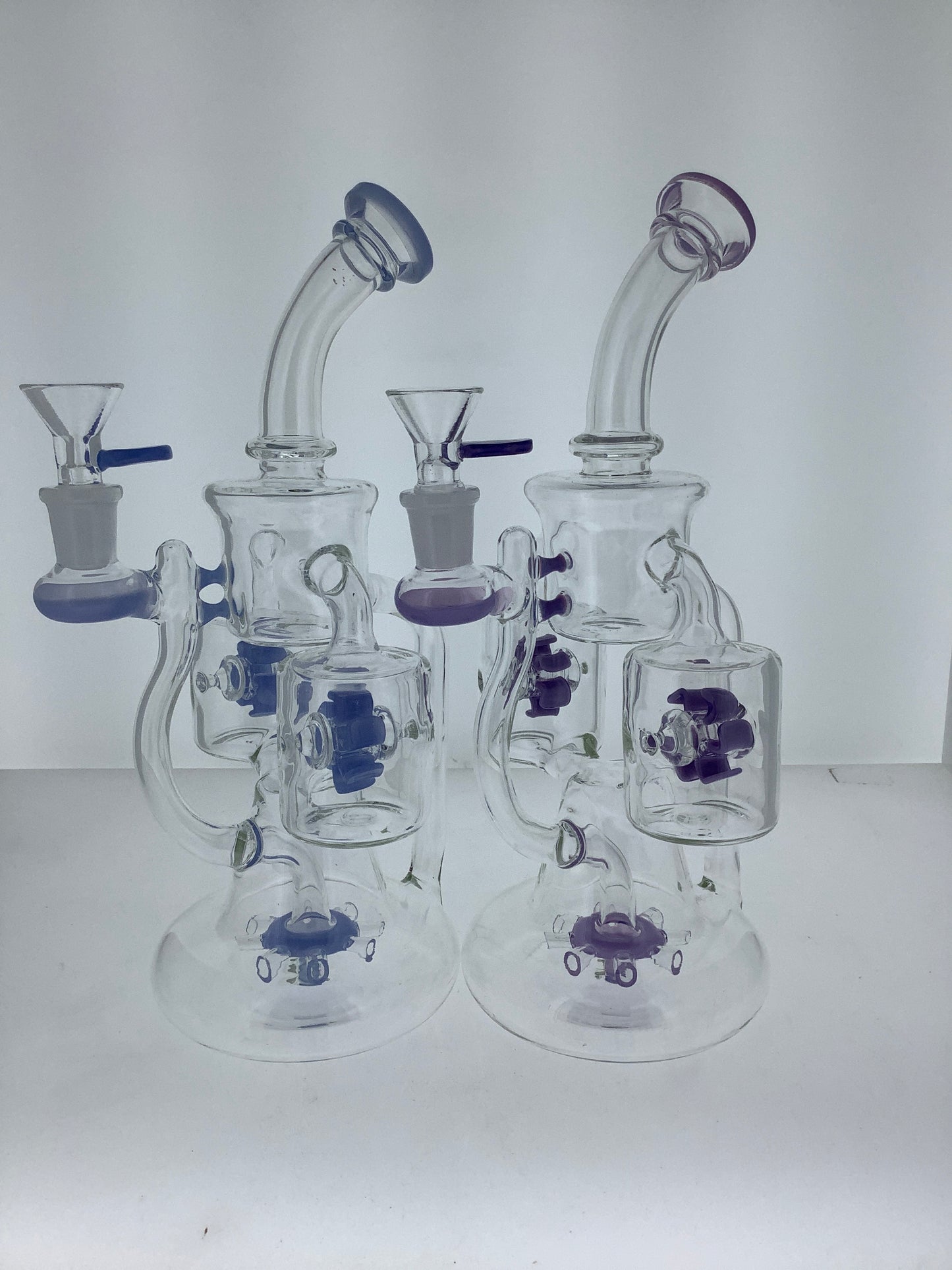 10" Twin Turbine Rig w/ Color
